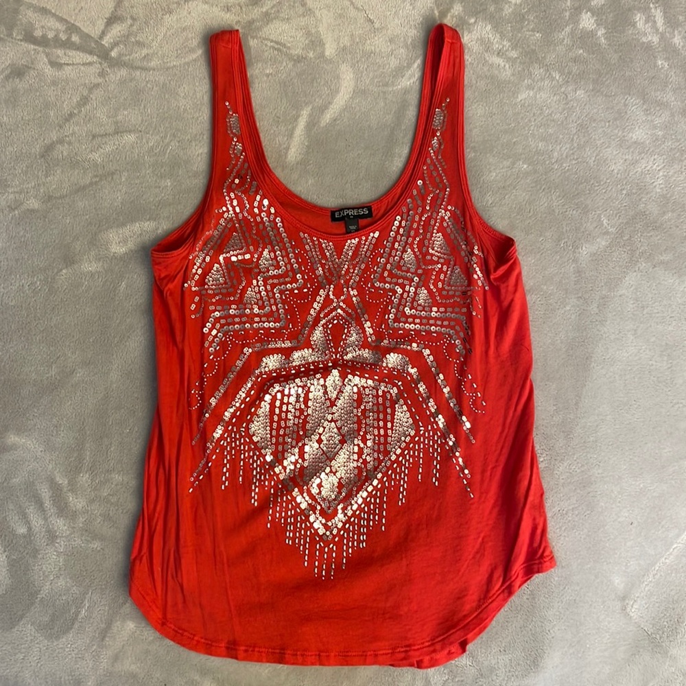 Express Sequin Tank Top